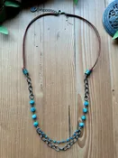 Boho Bloom African Turquoise Necklace