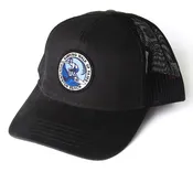 Surfing Walk of Fame  Embroidered Patch “Trucker Style Hat” Black