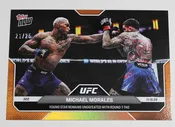 2025 Topps Now UFC 322 #40 Michael Morales Sean Brady Orange 21/25