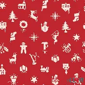 Christmas Lane Quilt Backing