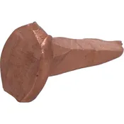 HILLMAN 532695 Cut Tack, 3/4 in L, Copper, Antique, Flat Head, Smooth Shank, Sharp Point