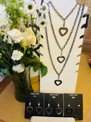 *FINAL SALE* Mac & Me Vintage Inspired Large Heart 36" Double Link Chain