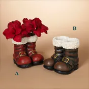 8.5"H Magnesium Santa Boots, 2 Assorted Styles - Sold Seperately