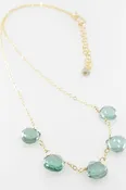 5 Drop Indicolite Necklace