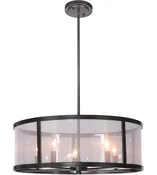 Craftmade 36795-MBK Danbury 5 Light Pendant -Matte Black