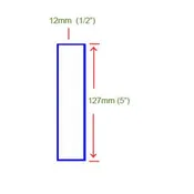 12mm x 127mm (1/2" x 5")