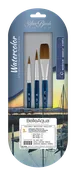 BelleAqua® 3pc Calligraphers Watercolor Set | Short Handle | BA-2703S