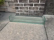 Long Glass Rectangular Vase — Milestones