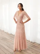 ADRIANNA PAPELL PLATINUM BRIDESMAID DRESSES: ADRIANNA PAPELL 40395
