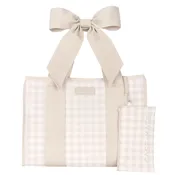 Case Mate - Jelly Tote - Latte Gingham Bow