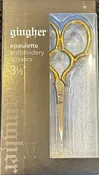 GINGHER EPAULETTE Embroidery Scissor 3 1/2"