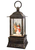 10.5" Winter Woodland Friends Glitter Lantern