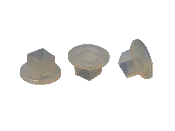 1 1/2″ Square Vinyl Cap – Clear