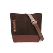 Betsy Bucket Bag | Coffee Suede + Brown