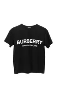 Authentic Burberry Black Cotton Logo Print T-shirt size S