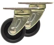 1-1/4 in. Swivel Plate Roller Caster 2 Pack