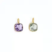 8mm Gemstone Cushion Charm