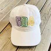 504 Mardi Gras Hat-white