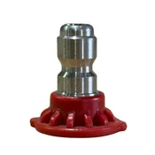 0° Red Quick Disconnect Nozzle – Stainless Steel – 1/4″ QD Plug, 6 GPM, 4000 PSI