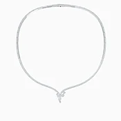 Adonis Rose Necklace in white gold with marquise-cut and round brilliant diamonds