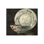 American Aesthetic Movement "Still life with Plate and Bowl", ca.1890