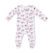 Angel Dear 2-Way Ruffle Back Zipper Footie F1