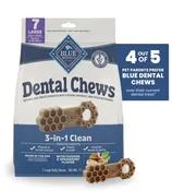 Blue Buffalo Chicken & Spearmint Large Dog Dental Chews, 7-Pk