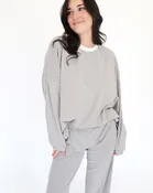 Contrast Collar Striped Set Top