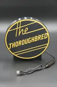 ADHDame Designs #200S-01 - Lighted Railroad Sign "The Thoroughbred" (Small)