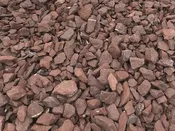 1" Pure Red Landscape Stone