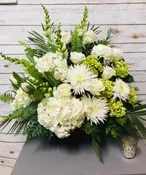 ALL WHITE ELEGANT WICKER BASKET