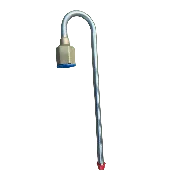 RegO Candy Cane Riser Tube & Assembly, SS, Brass Fitting, 1/4" FNPT, .375"