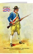 2nd NH Continental Infantry Note Card