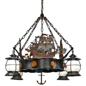 American Custom Nautical Themed Chandelier