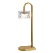 ET2 E11087-124NAB Elysian 1 Light LED Table Lamp | Natural Aged Brass