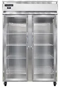 2RNPT-GD-SD 2-Section Display Commercial Pass-Thru Refrigerator