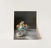 Flowers in Vintage Apothocary Jars - Giclée Print