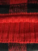 C. C Buffalo Check Knit Scarf