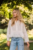 Avery Cotton Lace Top - Ivory