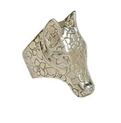 Silver Wolf Ring