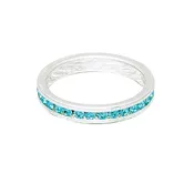 Birthstone Ring March Silver
