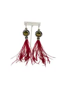 Burgundy Earrings