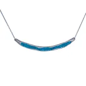 Apatite pod necklace.