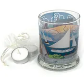 New! Candle Holder, Annapolis City Dock, with 2 Tealight Candles