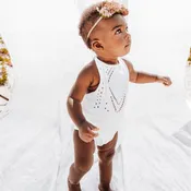 Drake Crochet Halter Romper - Gardenia