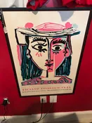 Pablo Picasso 1980's vintage Poster