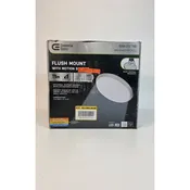 11 in. Brushed Nickel Motion Sensor Integrated LED Dimmable Selectable CCT Flush