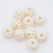 10BN114-WV: Bone Carve Round Natural 10mm 10PC