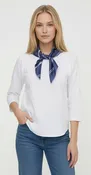 3/4 Sleeve Top with Neck Scarf