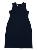 ARMANI Size 10 MIDNIGHT DRESS SLEEVELESS WOOL